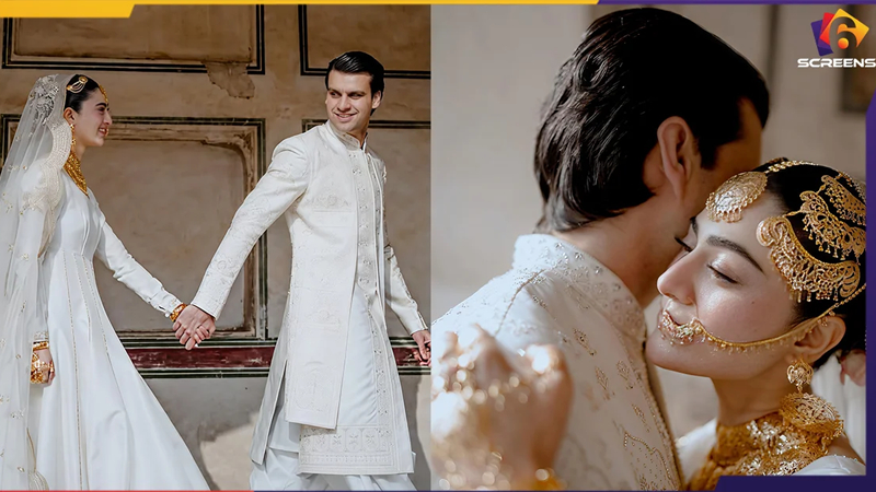Nikah Photoshoot of Hina Afridi and Taimoor Akbar Wins Hearts | Six Screens.