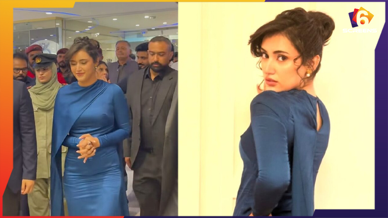Sahar Hashmi's Tight-Fitted Dress at Hum TV's Mehfil Draws Attention